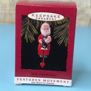 Hallmark Keepsake Ornament 1993 That’s Entertainment Features Movement Santa